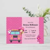 Niedliches Party Einladung (Stehend Vorderseite)