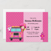 Niedliches Party Einladung (Vorne/Hinten)