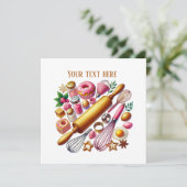 Niedliches Party Einladung (Stehend Vorderseite)