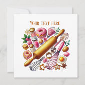 Niedliches Party Einladung (Vorderseite)