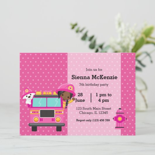 Niedliches Party Einladung (Stehend Vorderseite)