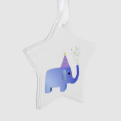 Niedliches Party Elephant Ornament (Vorderseite)