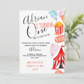 Niedliches Party für den Karneval Einladung (Stehend Vorderseite)