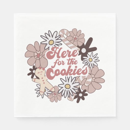 Niedliches Party für den Weihnachtskochtausch Serviette (Vorderseite)