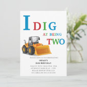 niedliches Party für einfache Bauweise Einladung (Stehend Vorderseite)