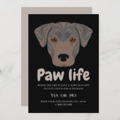 Niedliches Party für Hundehunde Einladung (Vorne/Hinten)