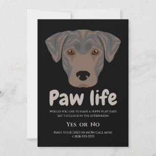 Niedliches Party für Hundehunde Einladung