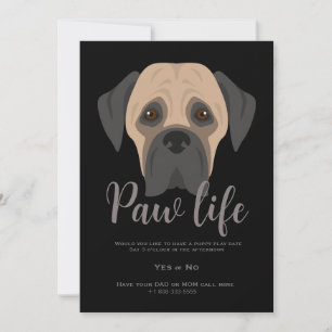 Niedliches Party für Hundehunde Einladung