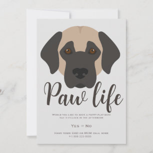 Niedliches Party für Hundehunde Einladung