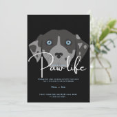 Niedliches Party für Hundehunde Einladung (Stehend Vorderseite)