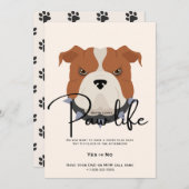 Niedliches Party für Hundehunde Einladung (Vorne/Hinten)