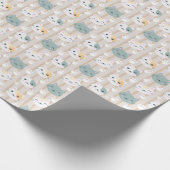 niedliches Party für Katzenliebhaber Geschenkpapier (Ecke)