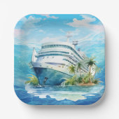 Niedliches Party für Kreuzfahrtschiffe Pappteller (Vorderseite)