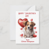 Niedliches Party für Welpenkid Mitteilungskarte (Vorderseite)