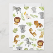 Niedliches Party Geburtstag Einladung (Rückseite)