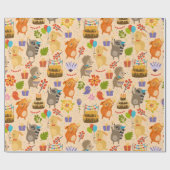 Niedliches Party Geschenkpapier (Flach)