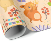 Niedliches Party Geschenkpapier (Rolleneckpunkt)