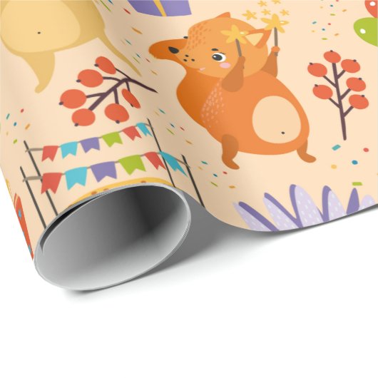 Niedliches Party Geschenkpapier (Rolleneckpunkt)