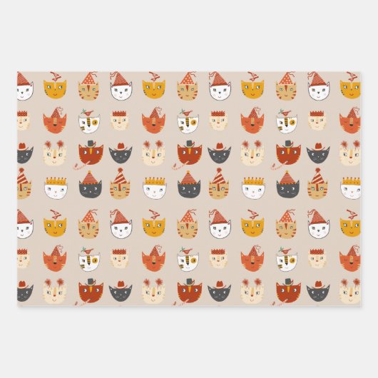 Niedliches Party Geschenkpapier Set (Vorderseite 2)