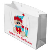 Niedliches Party Große Geschenktüte (Rückseite Schrägansicht)