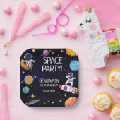 Niedliches Party im Weltraum jedes Lebensalter Pappteller (Party)