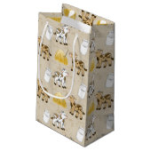 Niedliches Party Kleine Geschenktüte (Rückseite Schrägansicht)