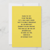 Niedliches Party "Landtiere als Kindergeburtstag" Einladung (Rückseite)