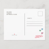 Niedliches Party Llamacorn Einladung zum Geburtsta (Rückseite)