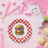 Niedliches Party mit Hamburger Pappteller (Party)