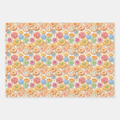 Niedliches Party mit Kachelmuster Geschenkpapier Set (Vorderseite 2)