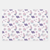 niedliches Party mit Meerjungfrau Geschenkpapier Set (Vorderseite 3)