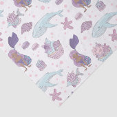 niedliches Party mit Meerjungfrau Seidenpapier (Ausschnitt)