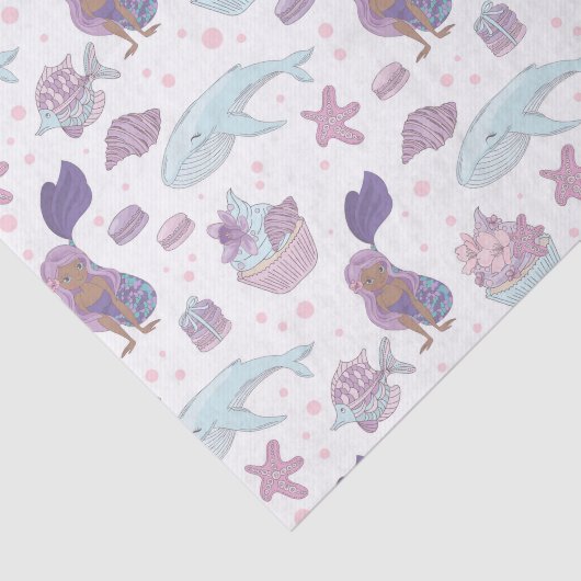 niedliches Party mit Meerjungfrau Seidenpapier (Ausschnitt)