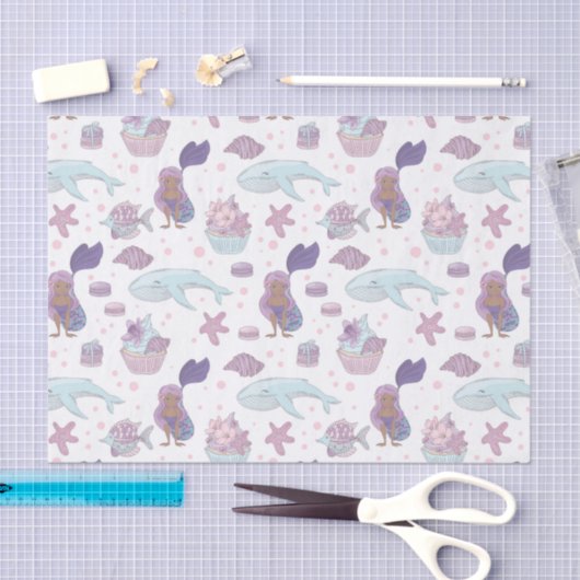 niedliches Party mit Meerjungfrau Seidenpapier (Handwerk)