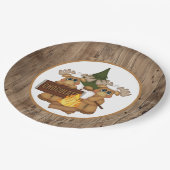 Niedliches Party Pappteller (Schrägansicht)