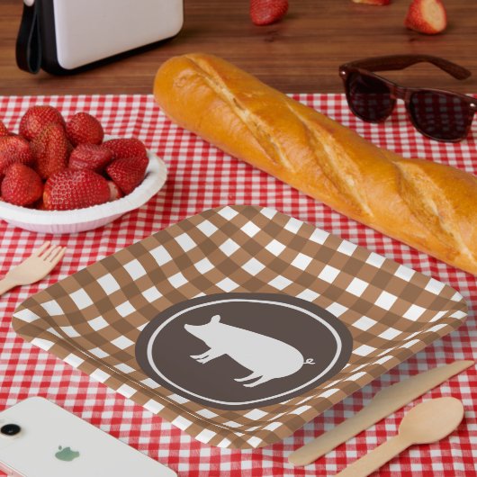 Niedliches Party Pappteller (Picknick)