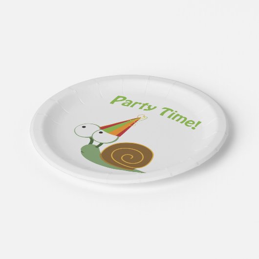Niedliches Party Pappteller (Schrägansicht)