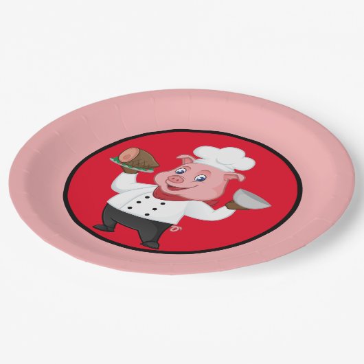 Niedliches Party Pappteller (Schrägansicht)