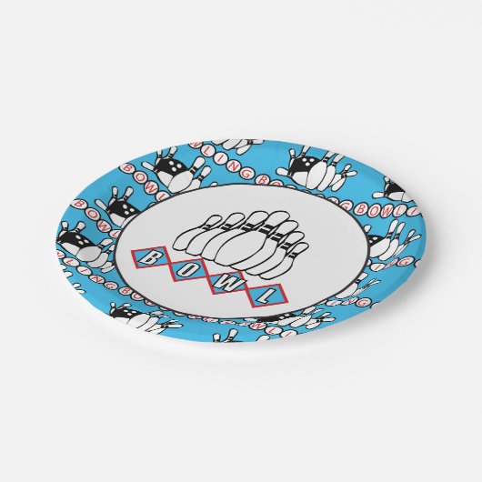 Niedliches Party Pappteller (Schrägansicht)