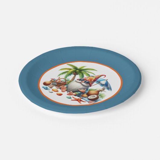 Niedliches Party Pappteller (Schrägansicht)