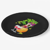 Niedliches Party Pappteller (Schrägansicht)