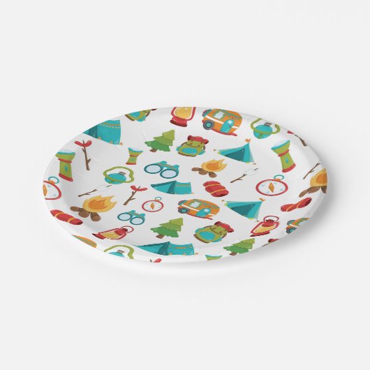 Niedliches Party Pappteller (Schrägansicht)