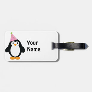 Niedliches Party Pinguin Gepäckanhänger