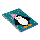 Niedliches Party Pinguin Notizblock (Rechte Seite)