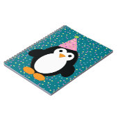 Niedliches Party Pinguin Notizblock (Linke Seite)