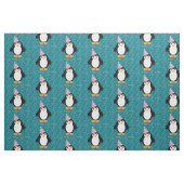 Niedliches Party Pinguin Stoff (Fat Quarter (45,7 x 55,9 cm))