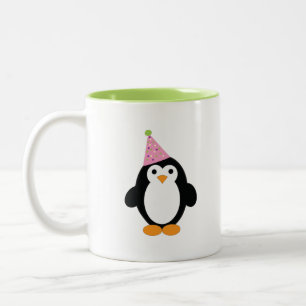 Niedliches Party Pinguin Zweifarbige Tasse