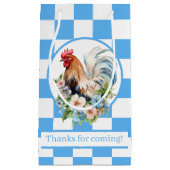 niedliches Party serviert Hahn vielen Dank Kleine Geschenktüte (Vorderseite)