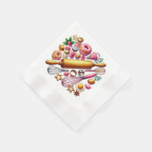 Niedliches Party Serviette (Ecke)