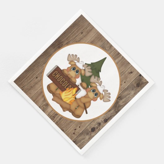 Niedliches Party Serviette (Ecke)